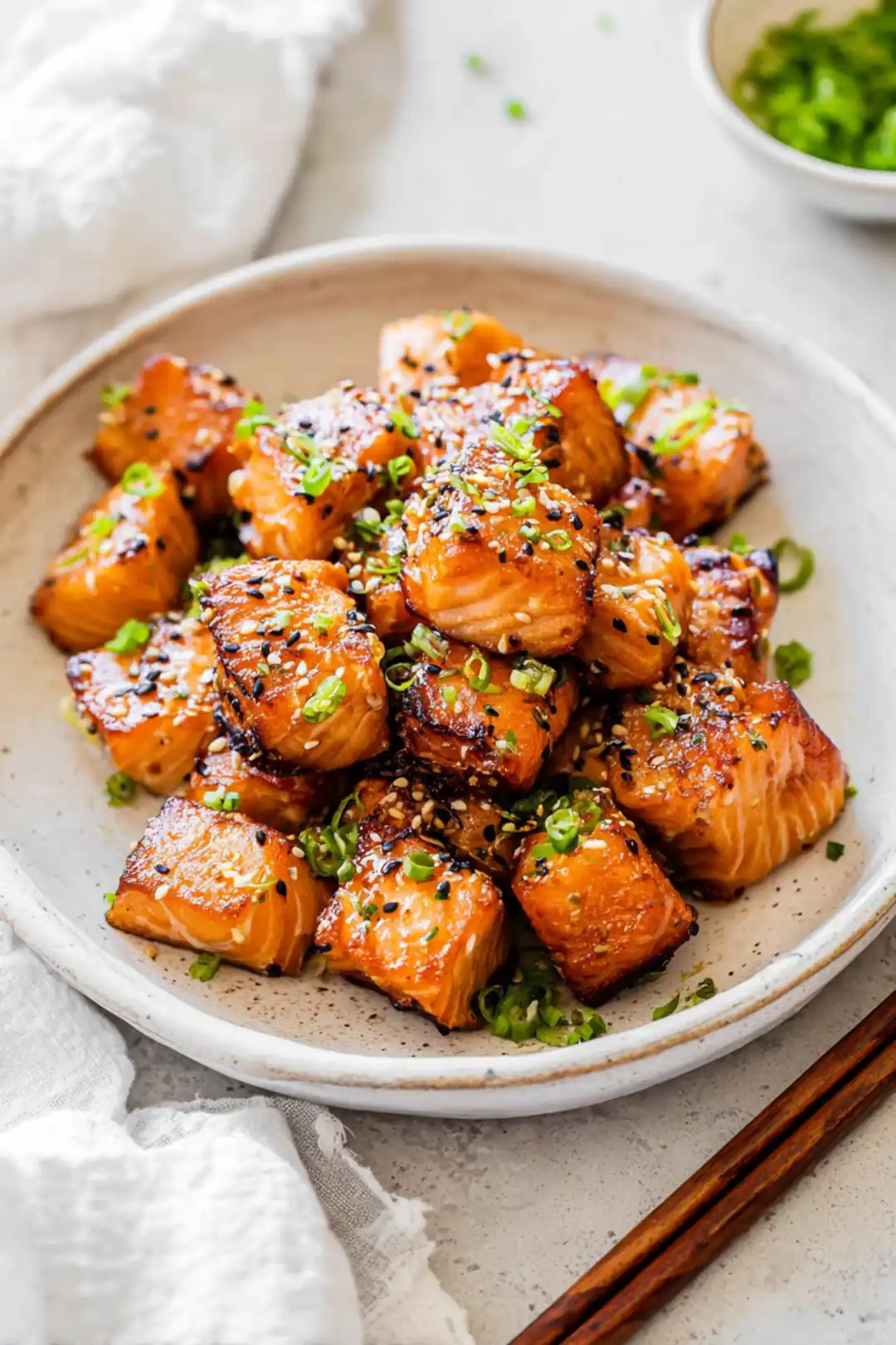 air fryer salmon bites