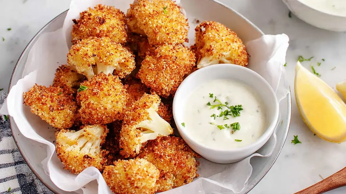 air fryer cauliflower bites