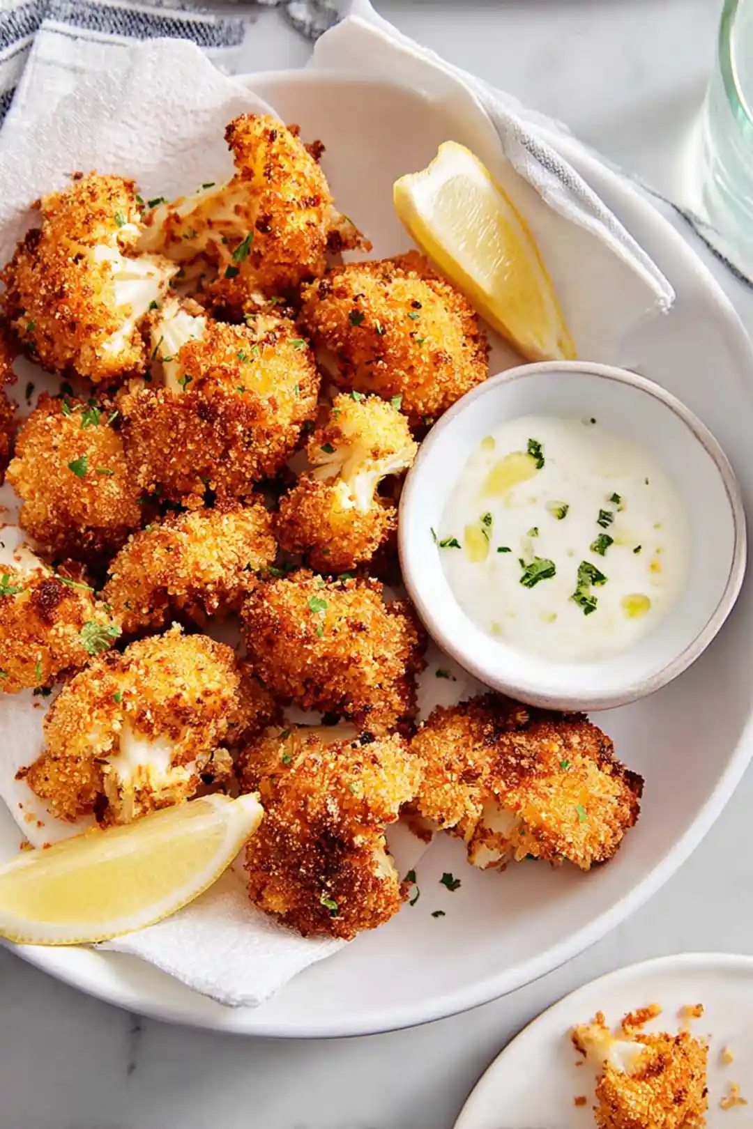 Air fryer cauliflower bites