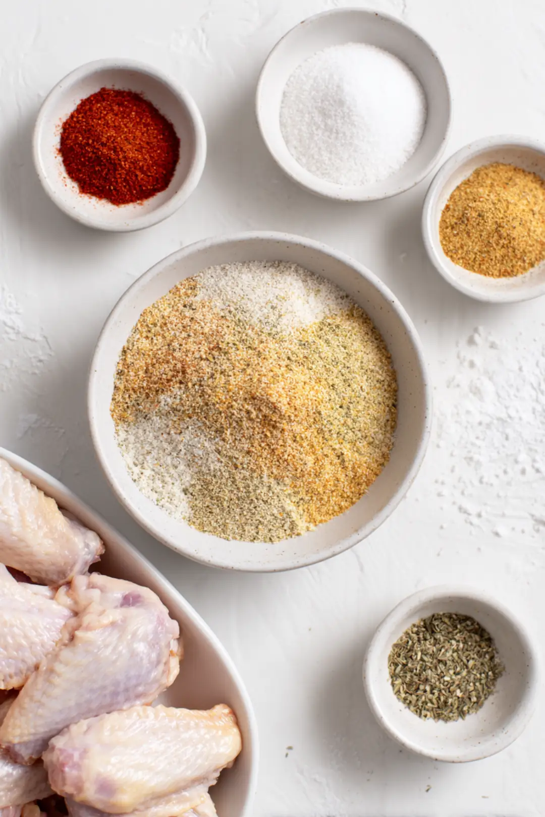 air fryer chicken wings - ingredients