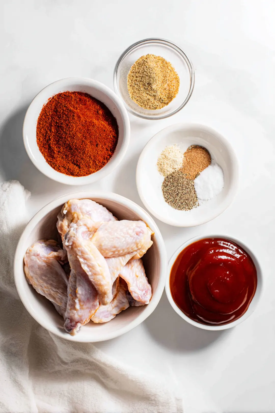 air fryer spicy BBQ chicken wings ingredients