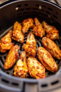 Arrange chicken wings in a single layer in the air fryer