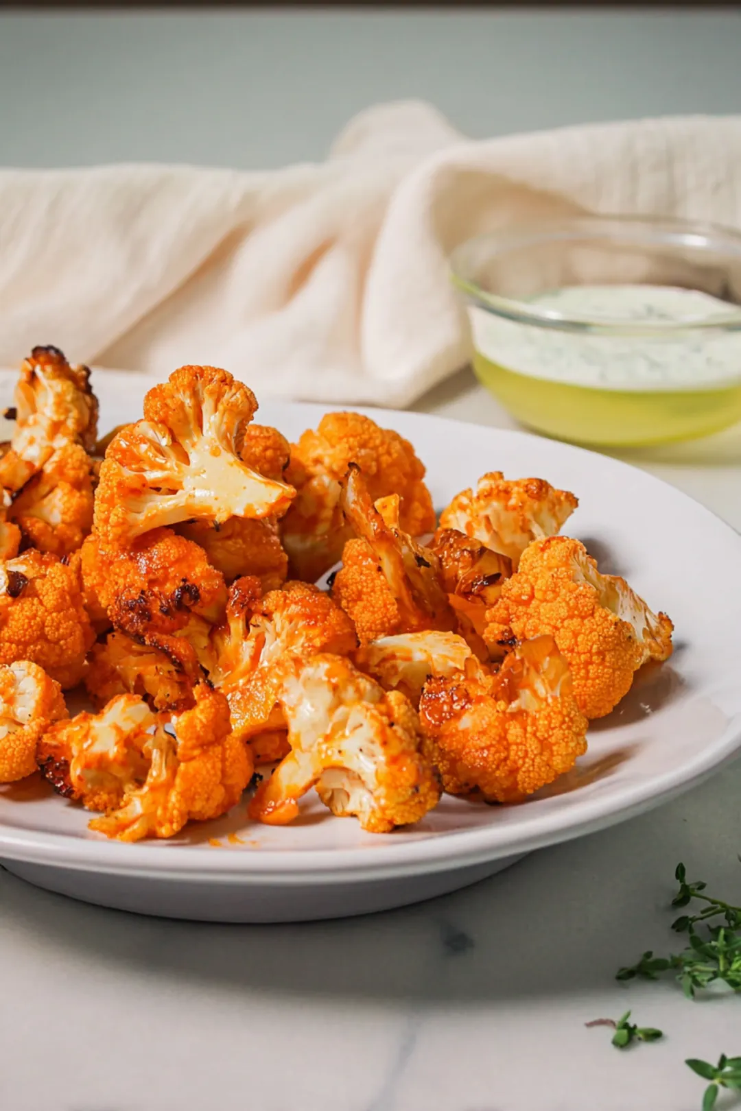 buffalo cauliflower bites without vinegar