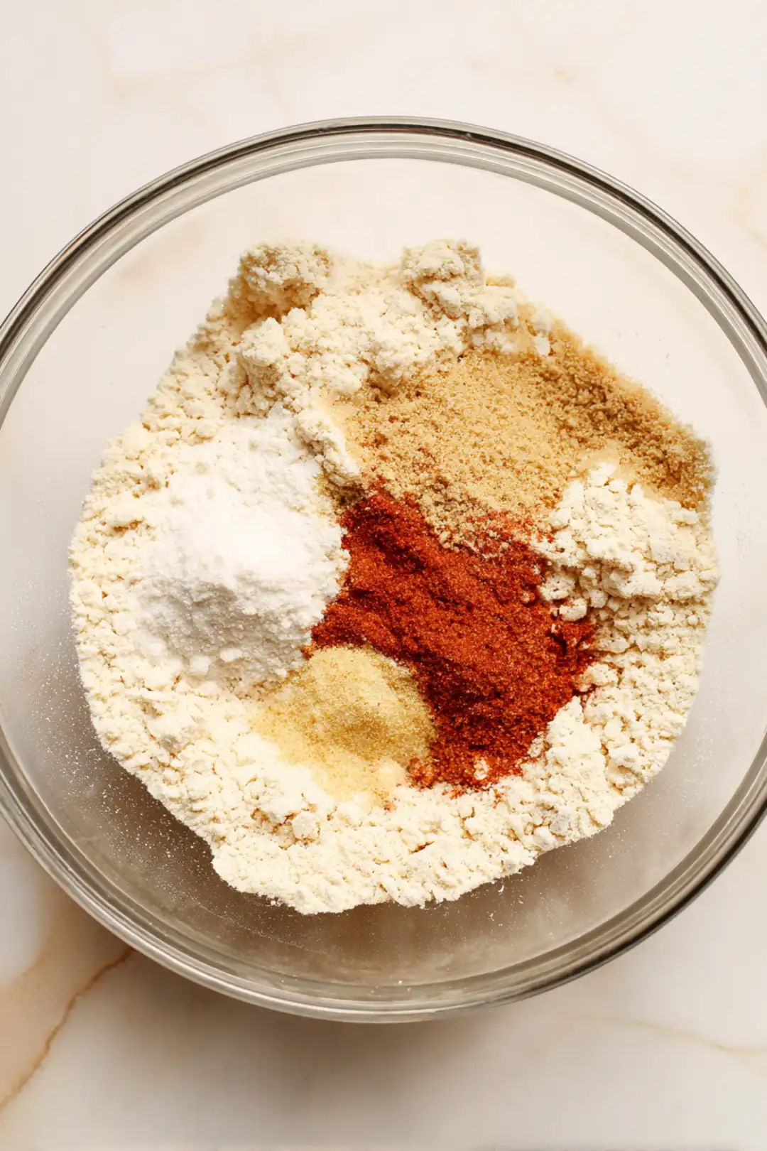 Combine the flour, garlic powder, onion powder, paprika, salt, and water to create a batter