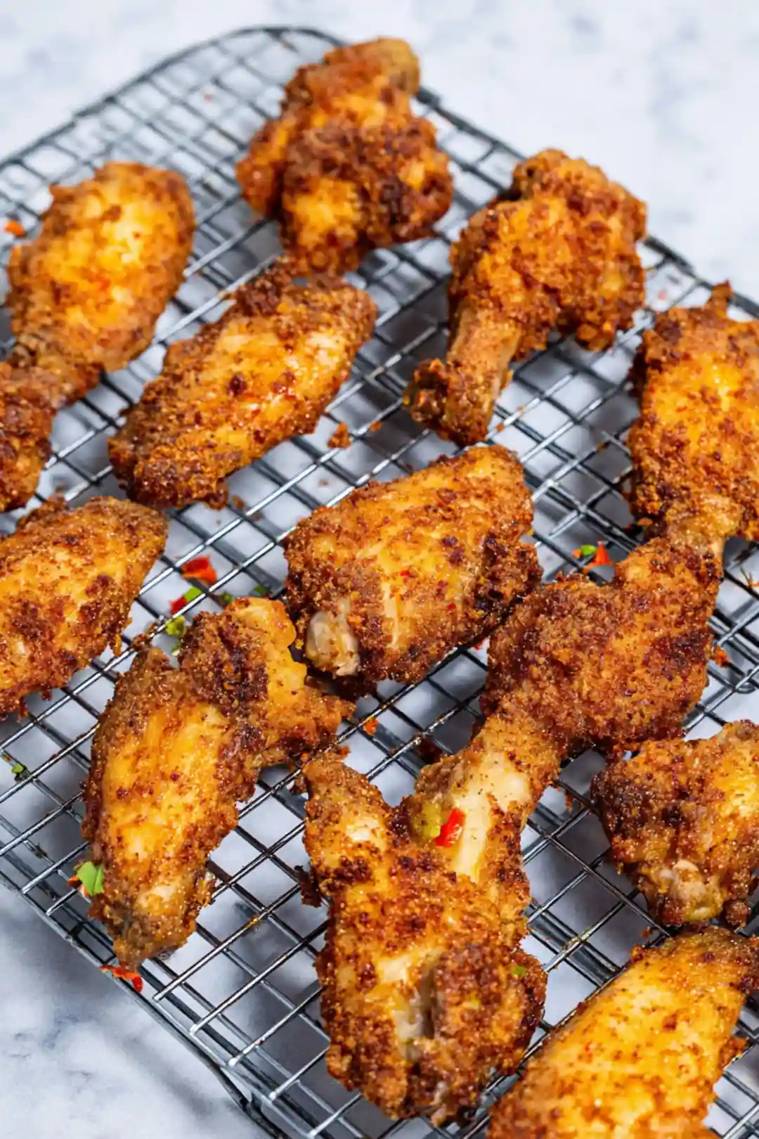 how to get crispy chicken wings without baking powder
