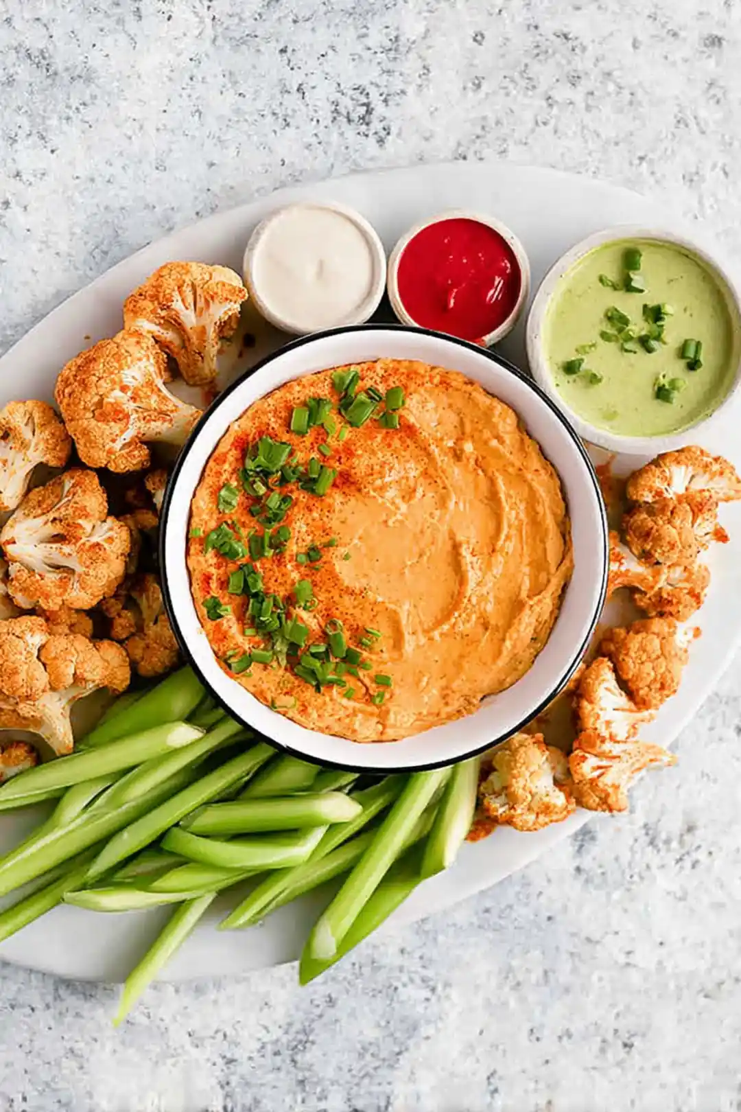 Vegan dipping sauces for cauliflower