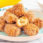 5-minute air fryer banana fritters no sugar