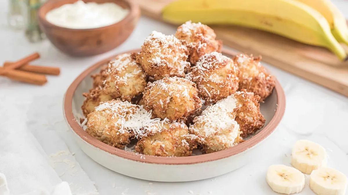 air fryer banana fritters
