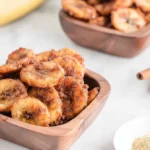 Air fryer banana snacks with cinnamon