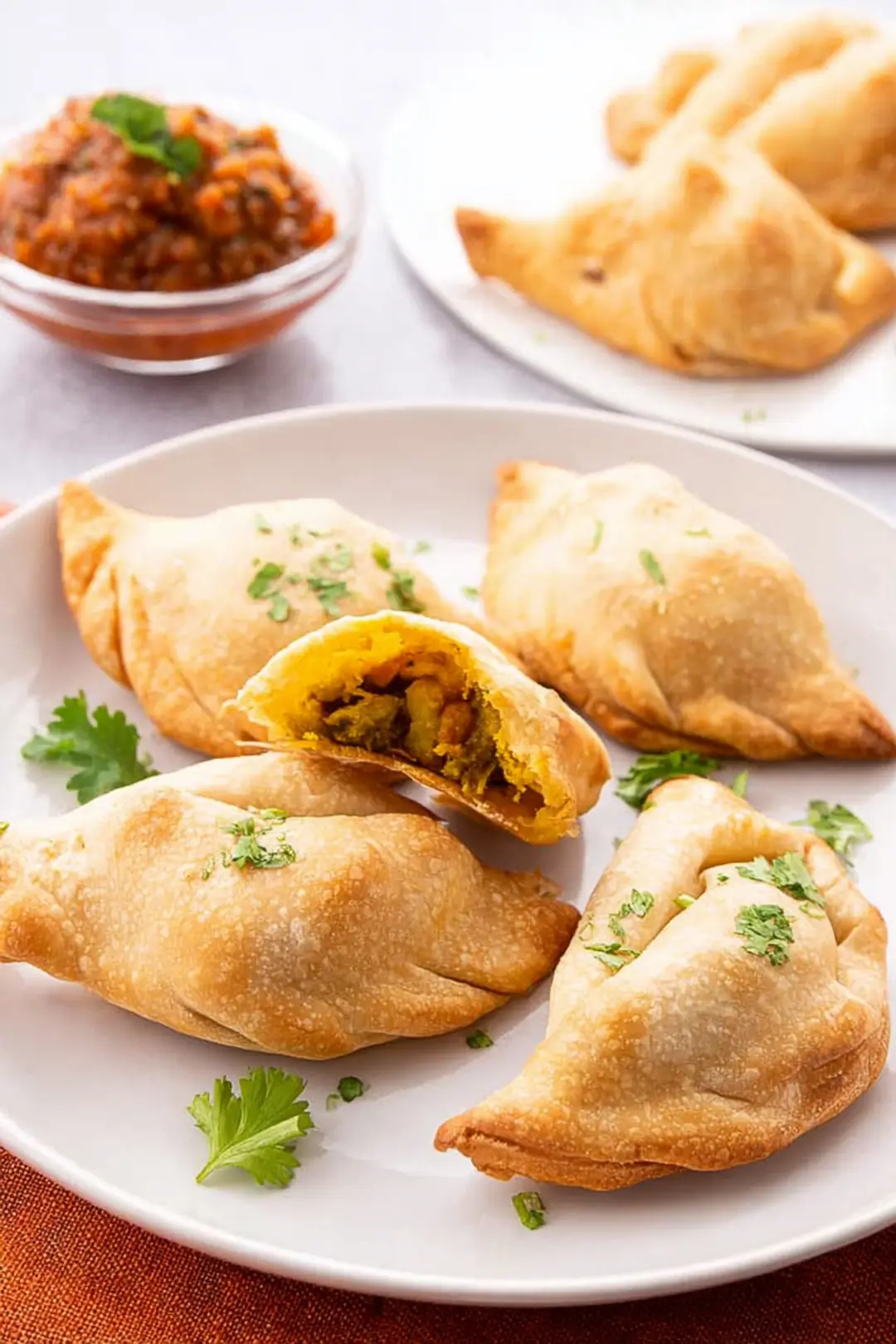 Air fryer crispy samosas