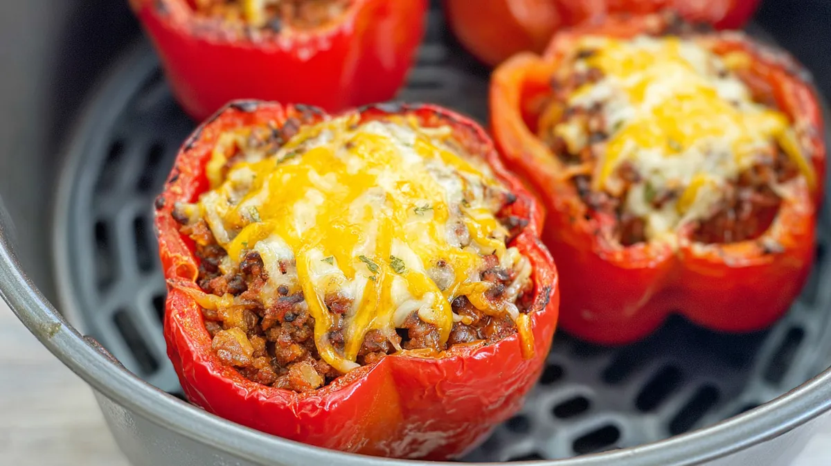 air fryer stuffed bell peppers