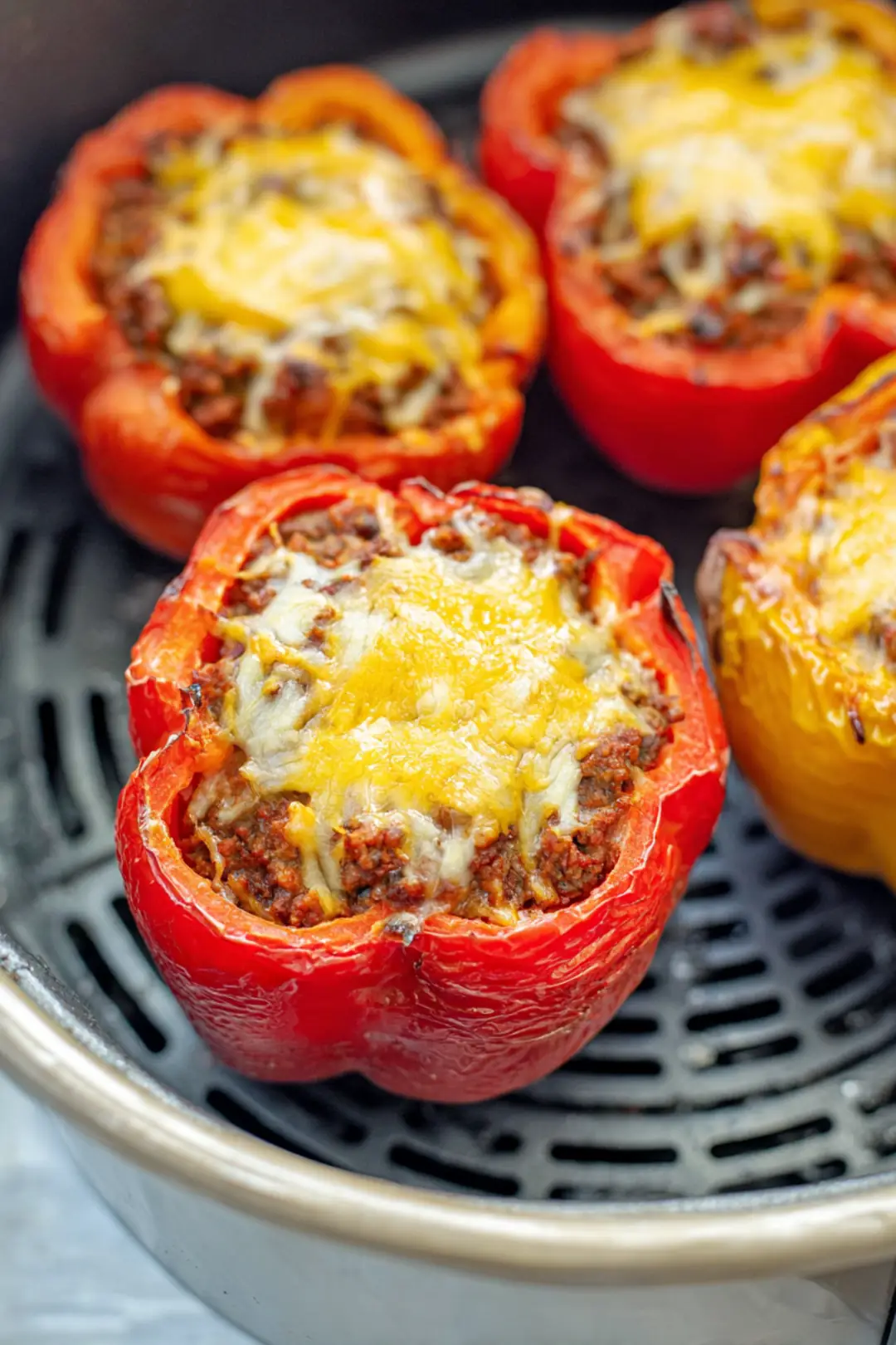 Air fryer stuffed bell peppers
