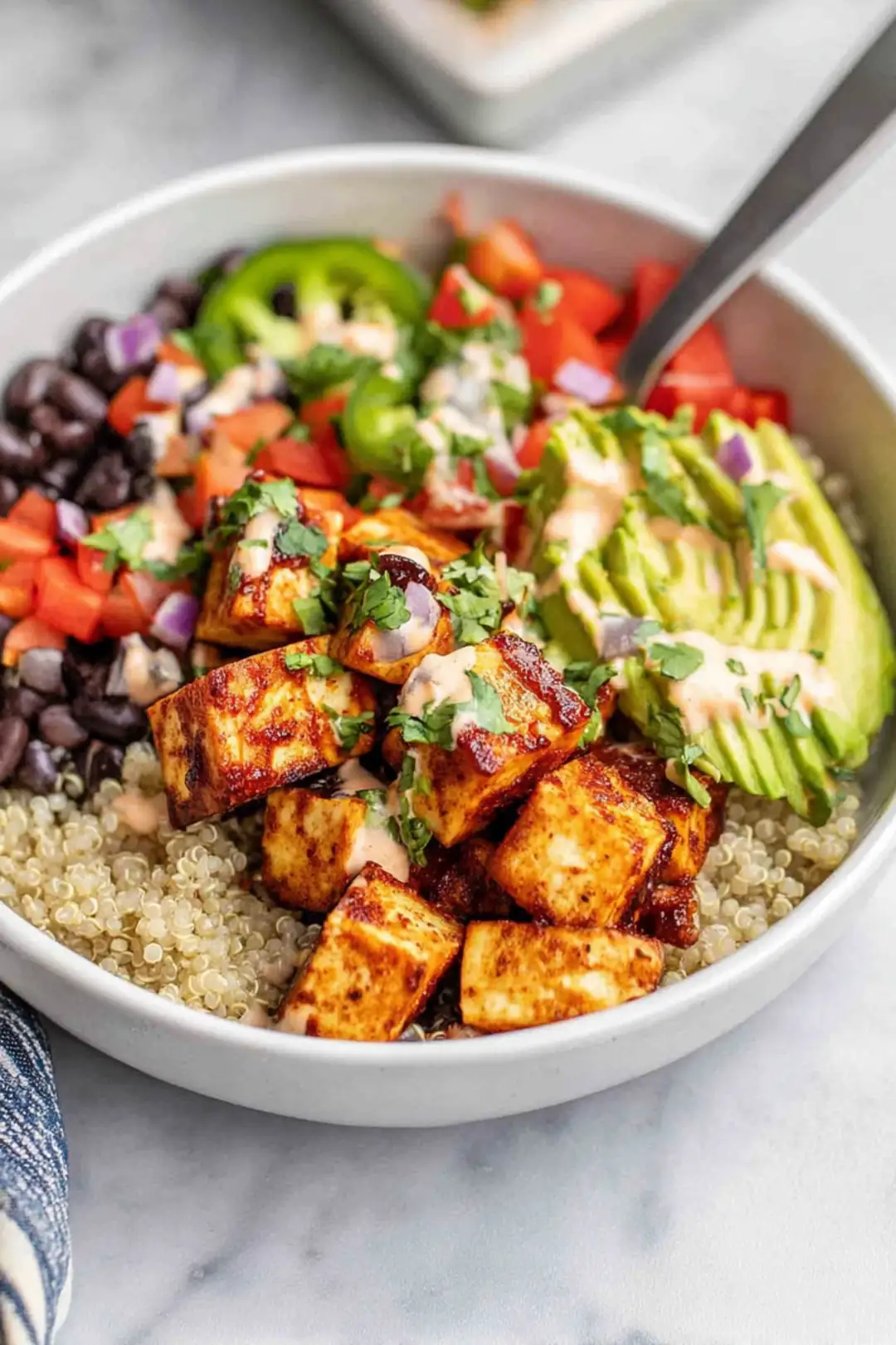 air fryer tofu meal prep bowl ideas