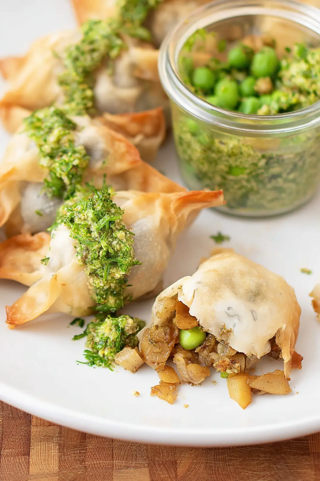 easy potato & pea filling