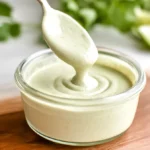 Garlic lime tahini dipping sauce