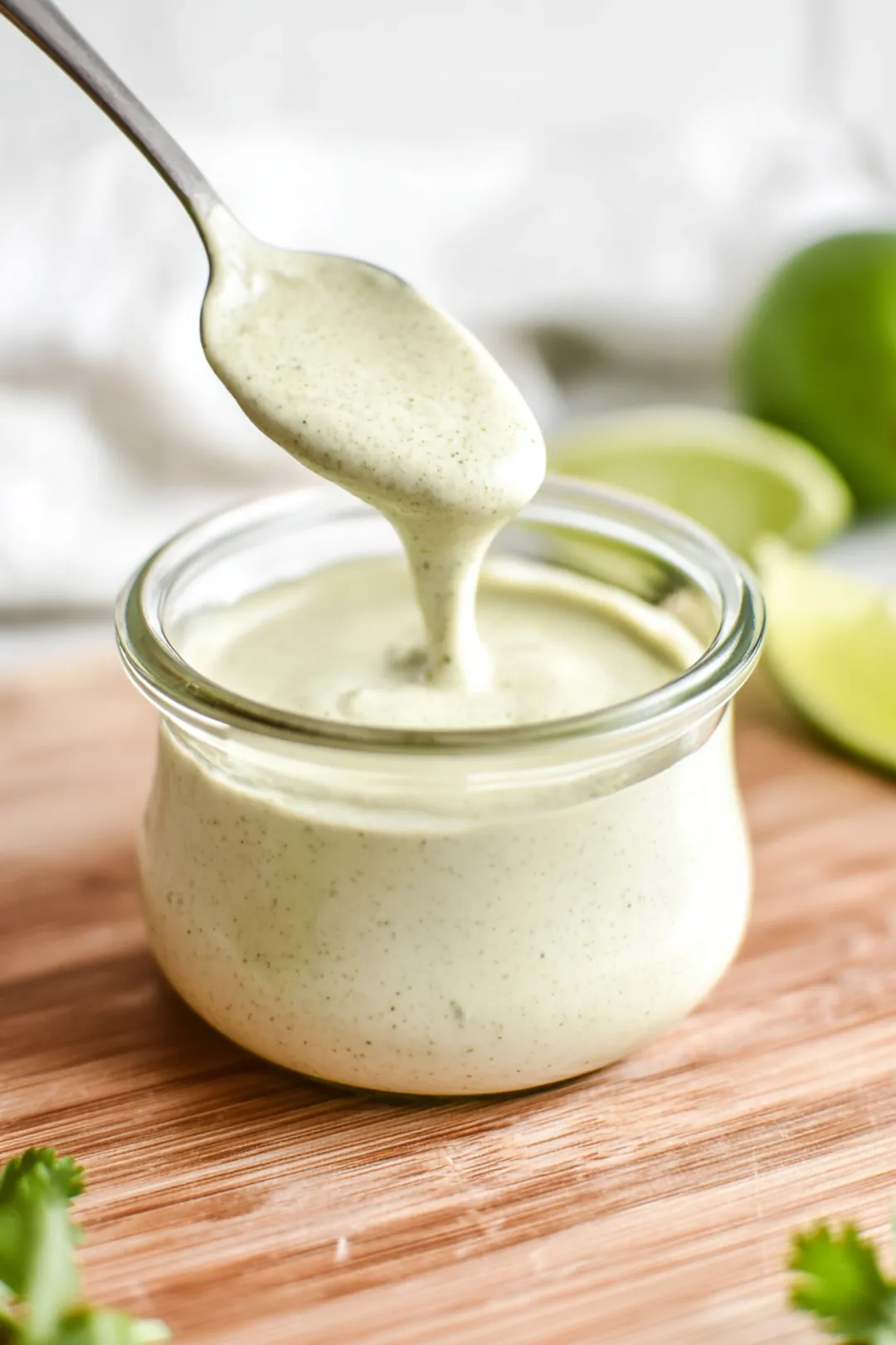 Garlic lime tahini dipping sauce