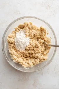 Mash ripe bananas until smooth and mix with oats, baking powder, cinnamon, and vanilla extract