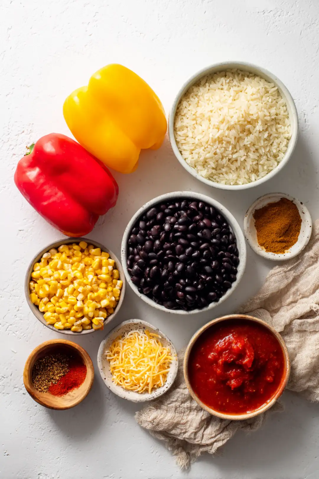 Mexican-style stuffed peppers - ingredients