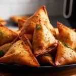 spicy air fryer samosas
