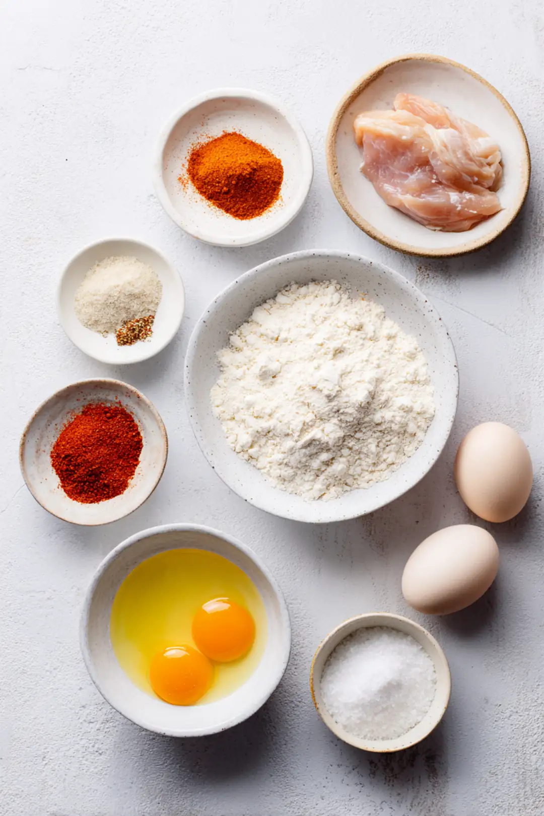 Air Fryer Chicken Cutlets - ingredients