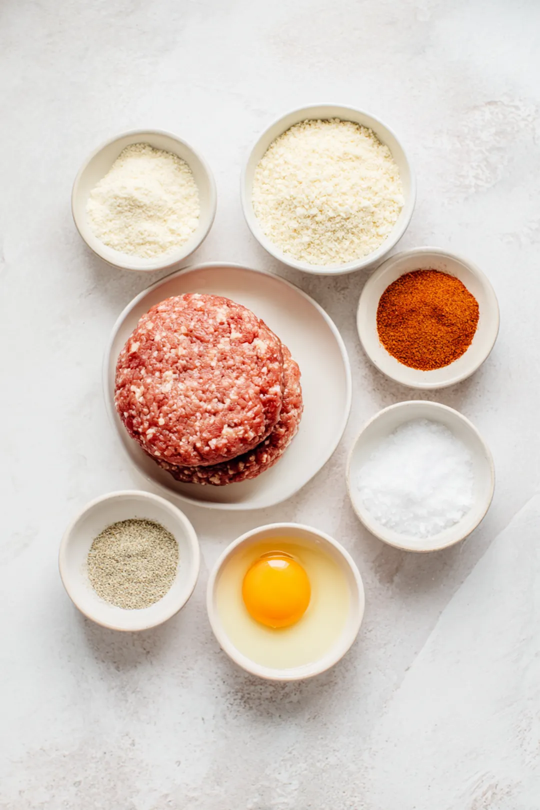 Air fryer chicken patties for burgers - ingredients