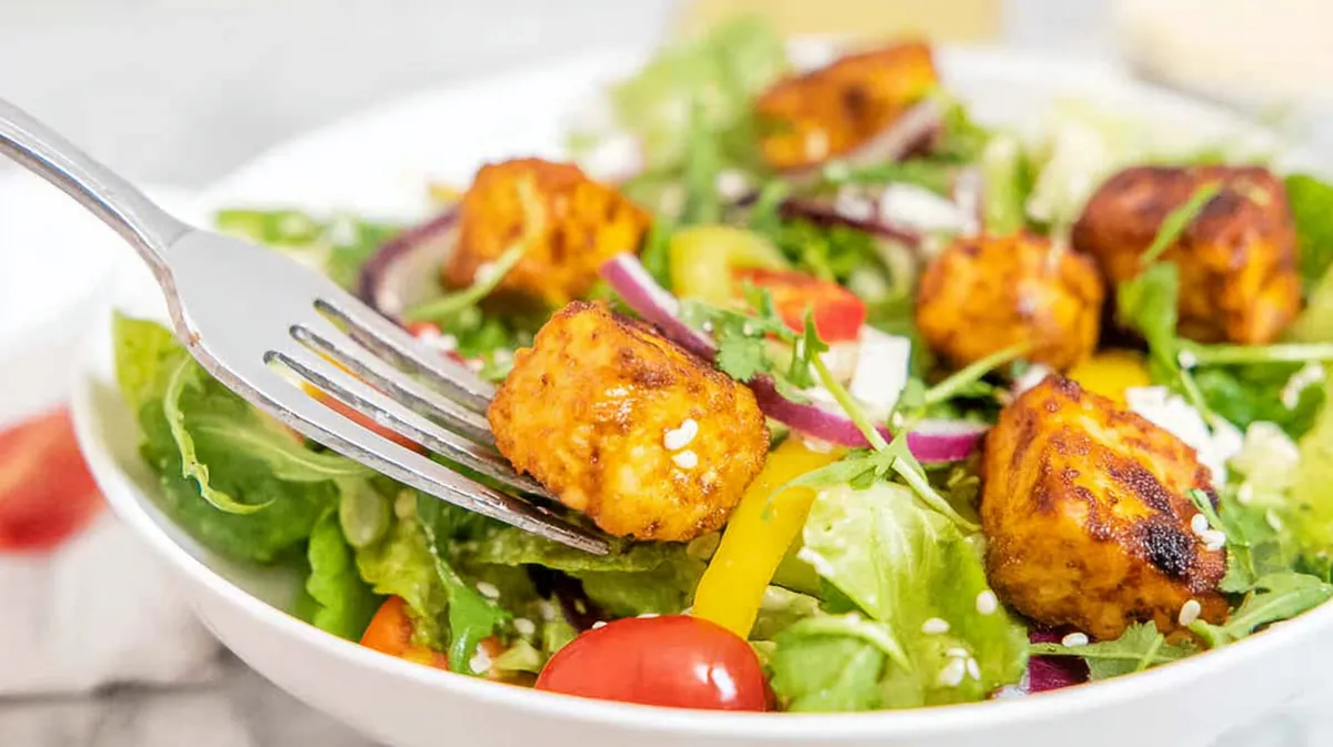air fryer tofu for salads crispy