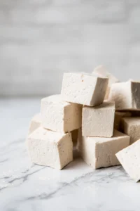 Cut the pressed tofu into cubes or slices as desired