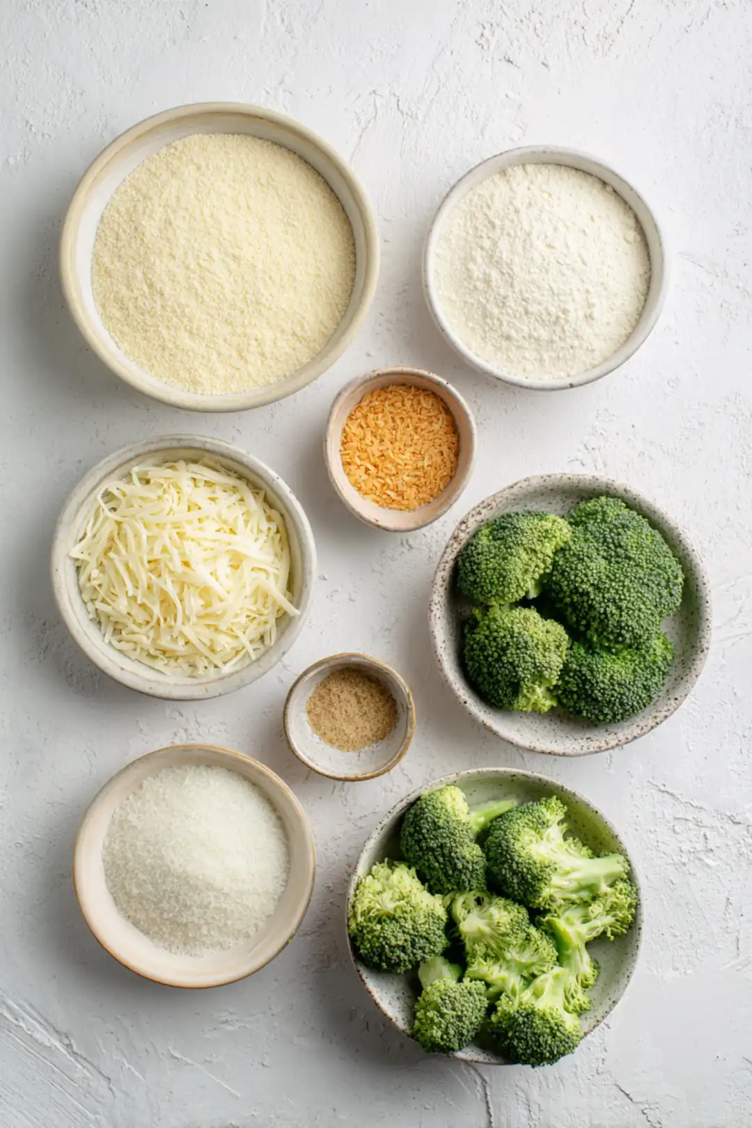 air fryer broccoli bites - ingredients