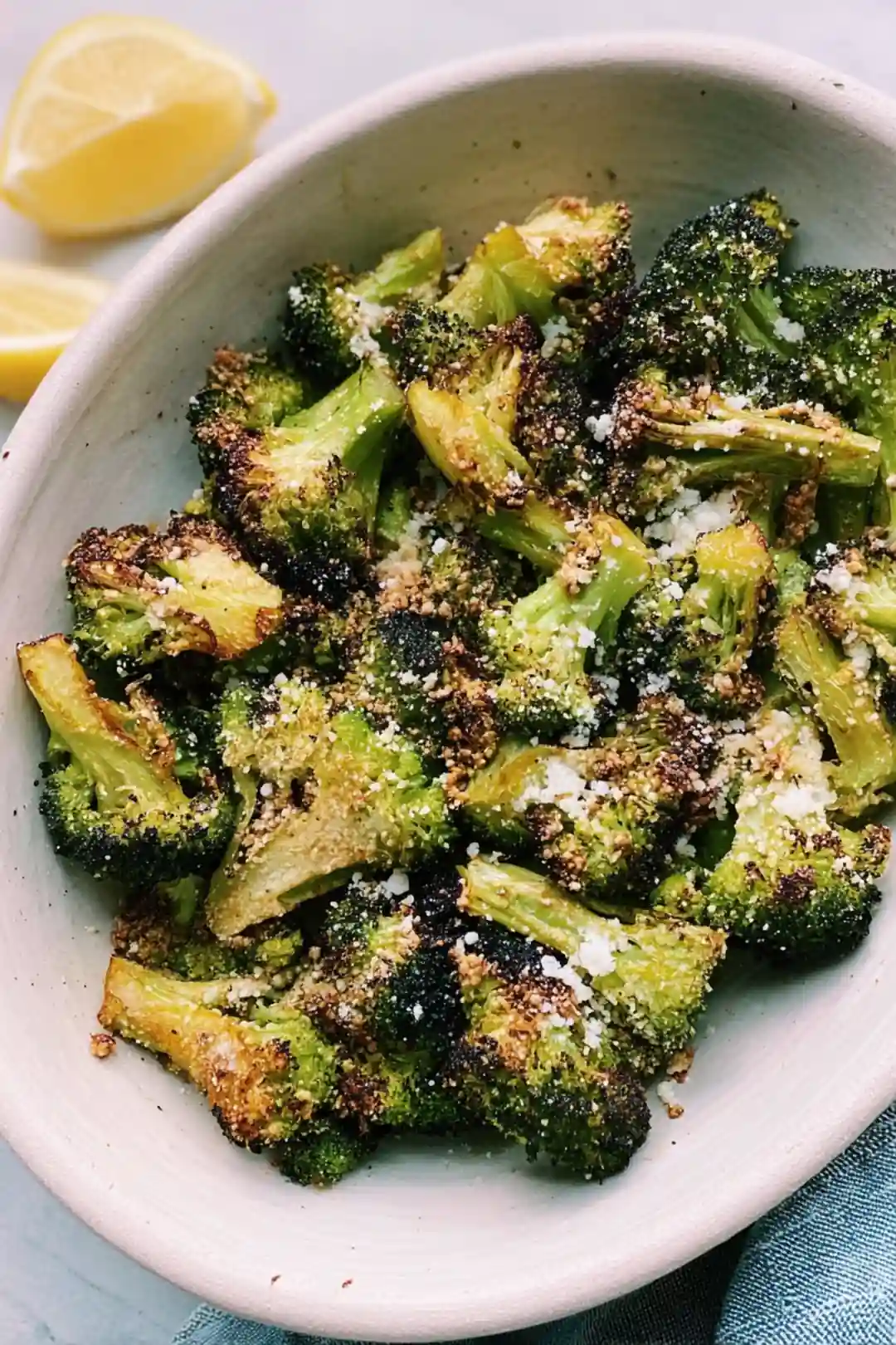 Air Fryer Broccoli Parmesan