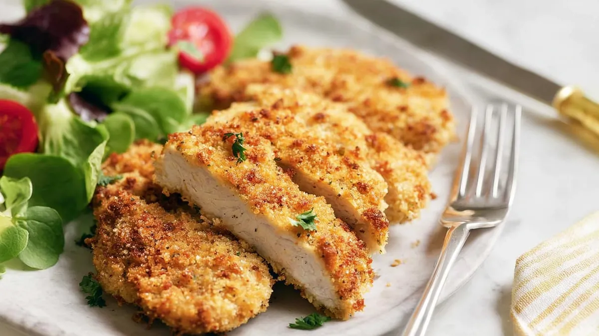 Air fryer chicken cutlets with panko