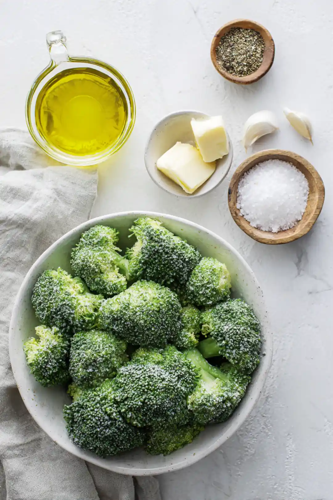 Air fryer frozen broccoli cooking time and temperature