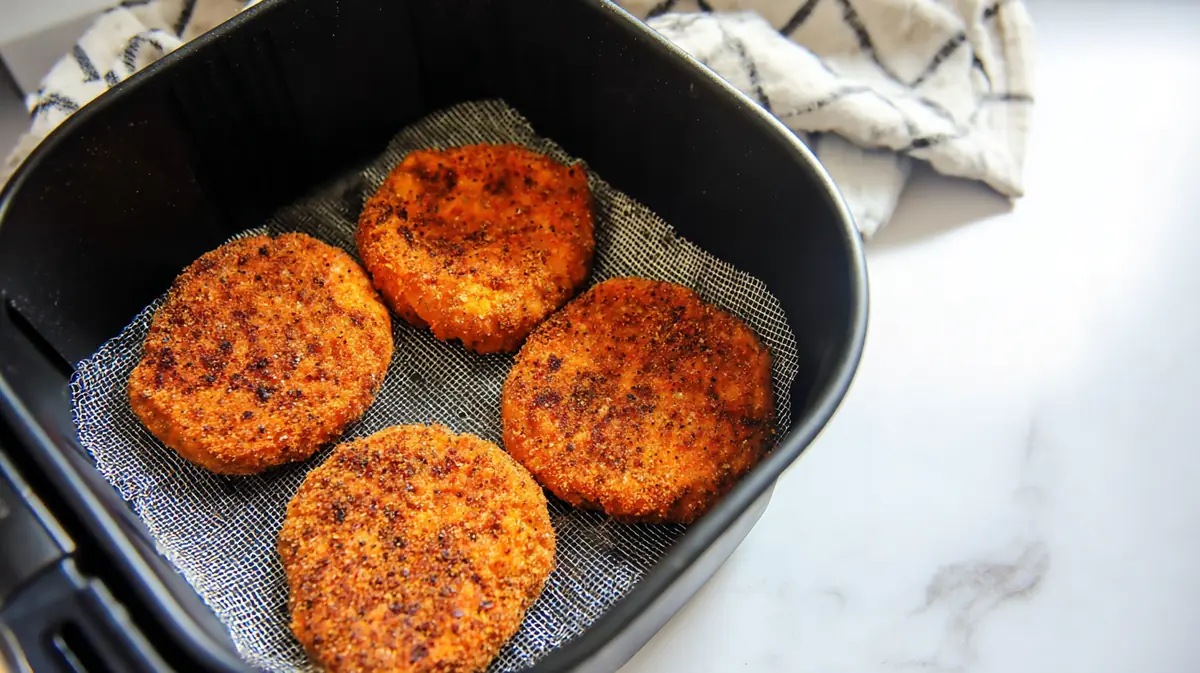 air fryer frozen chicken patties time and temp