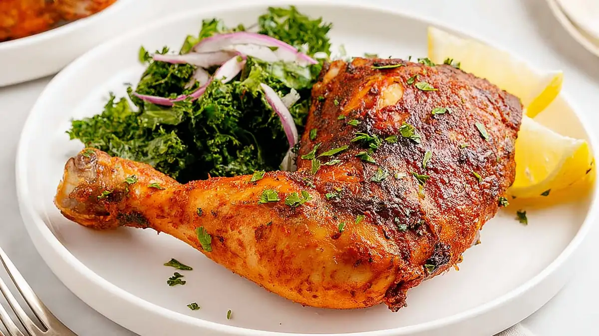 Air fryer marinated chicken leg quarters