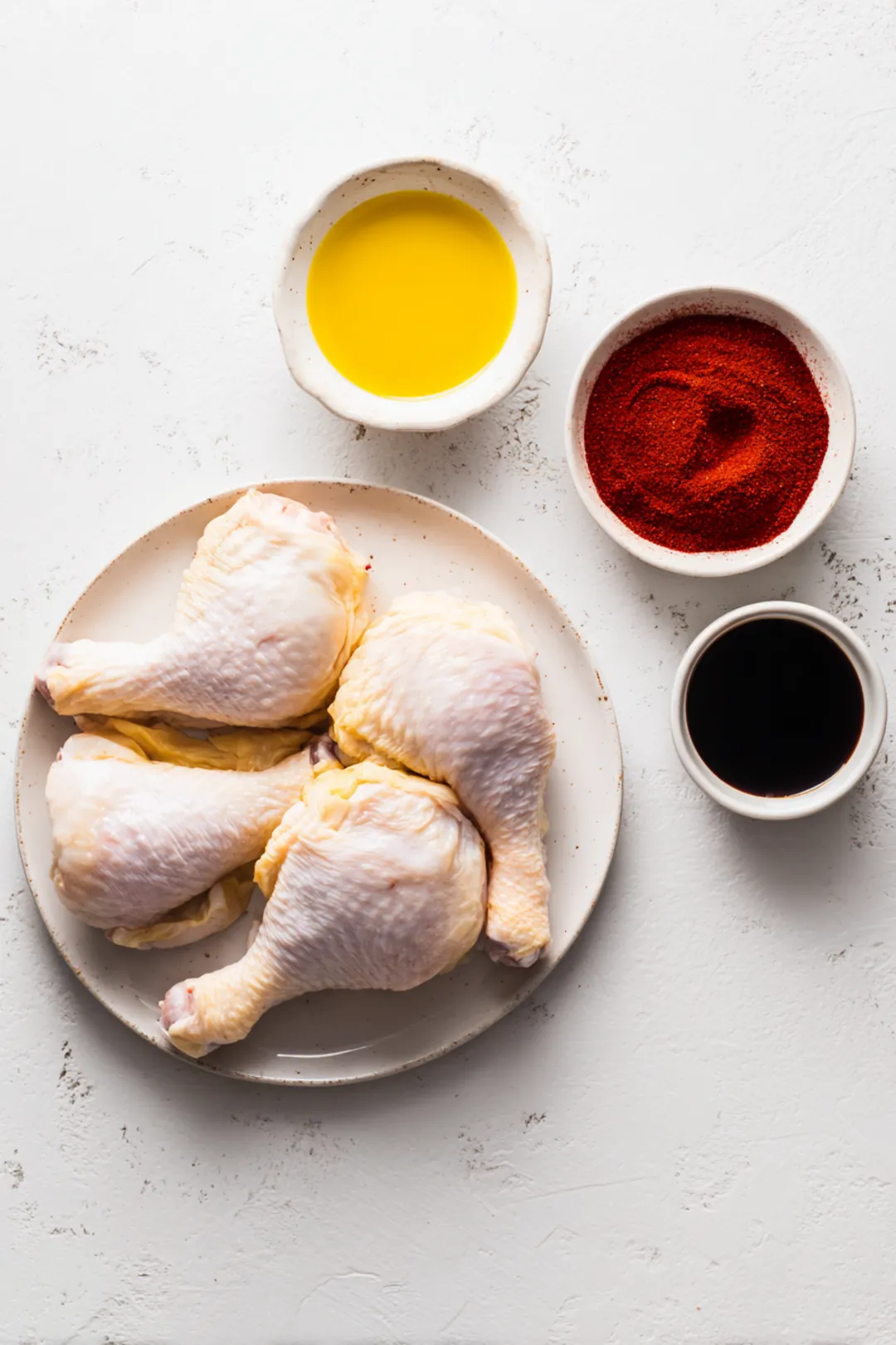 air fryer marinated chicken leg quarters - ingredients