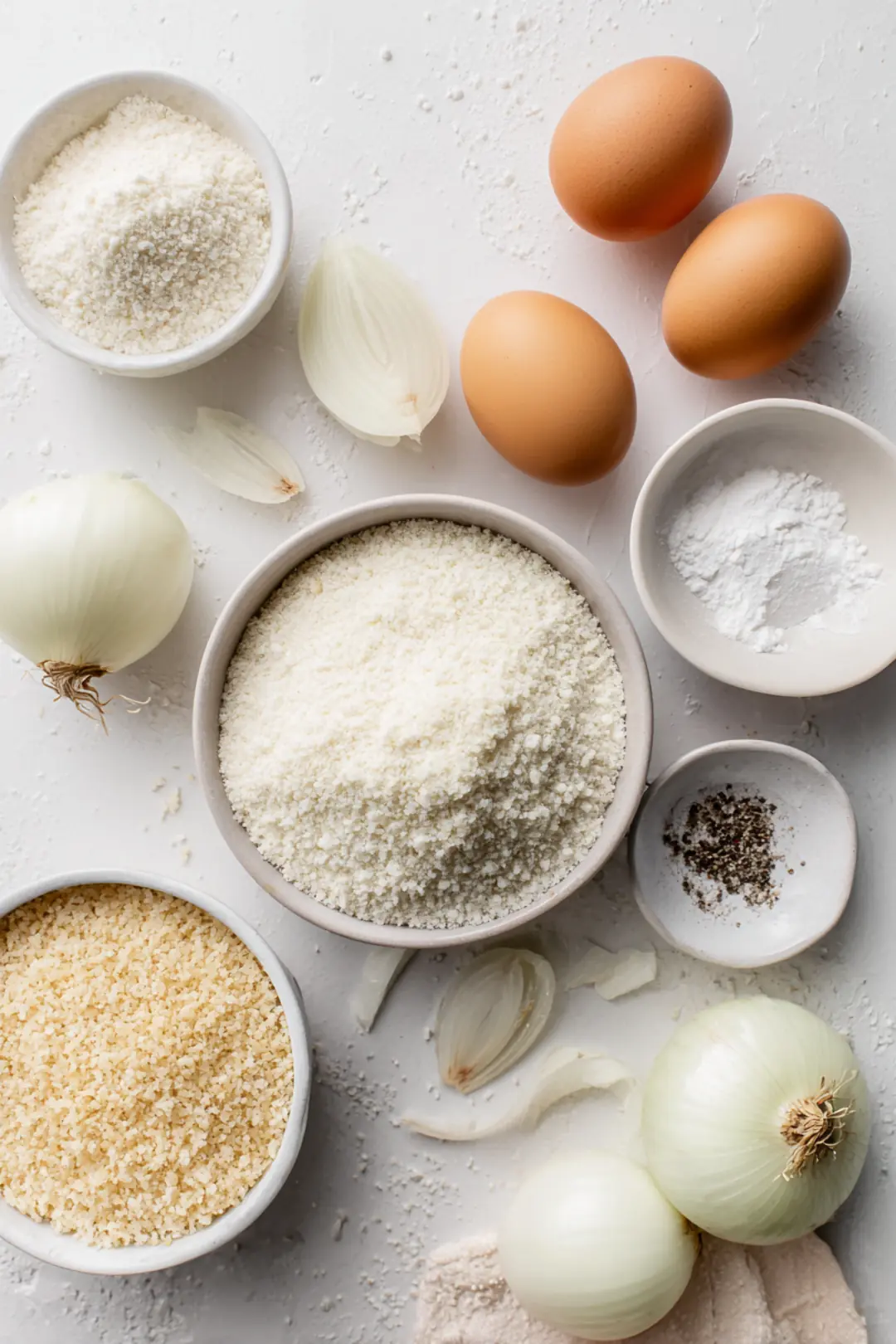 Air fryer onion rings ingredients
