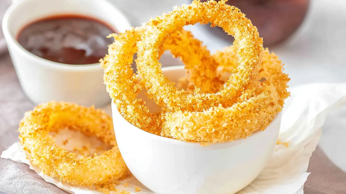 air fryer onion rings with panko