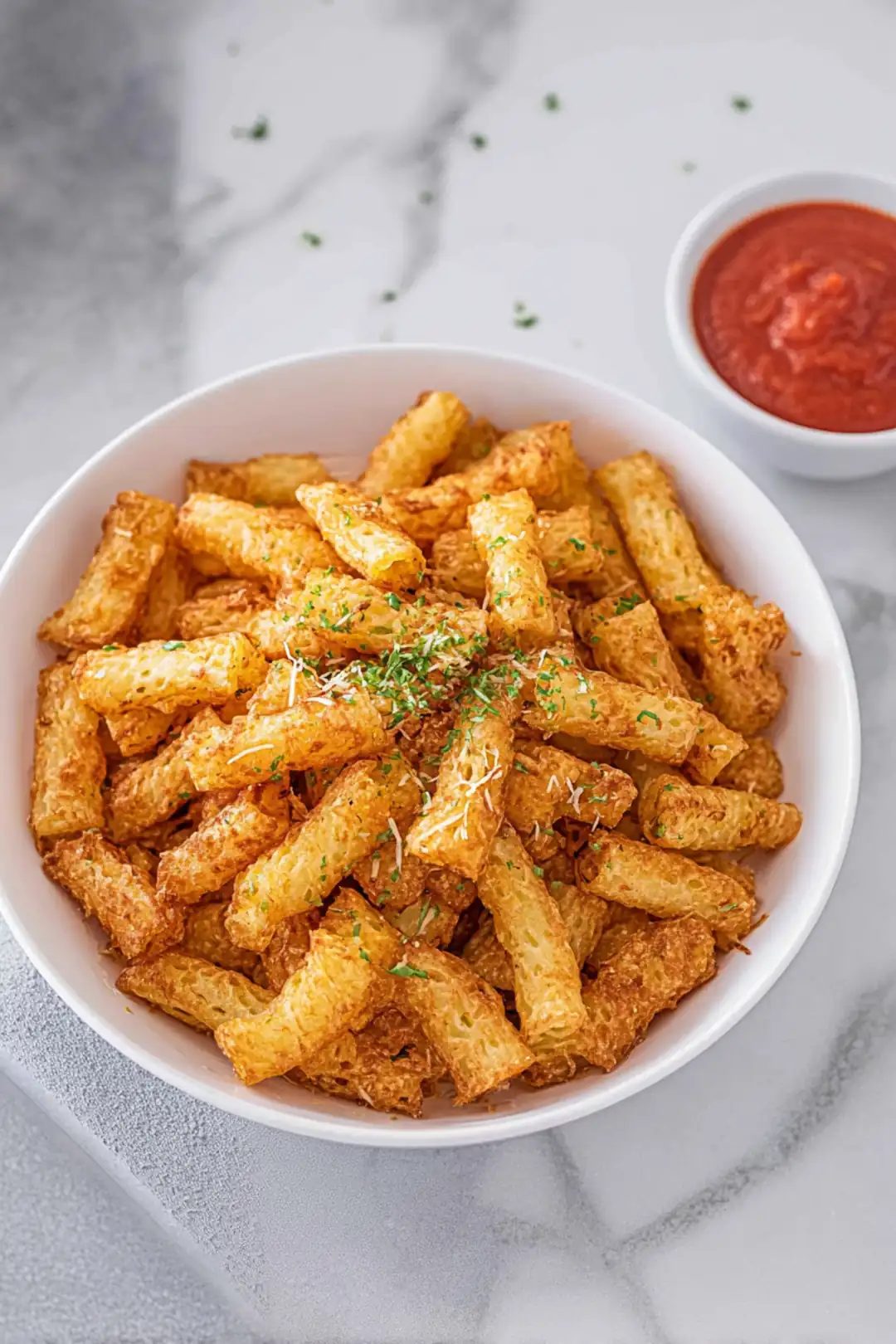 Air fryer pasta chips