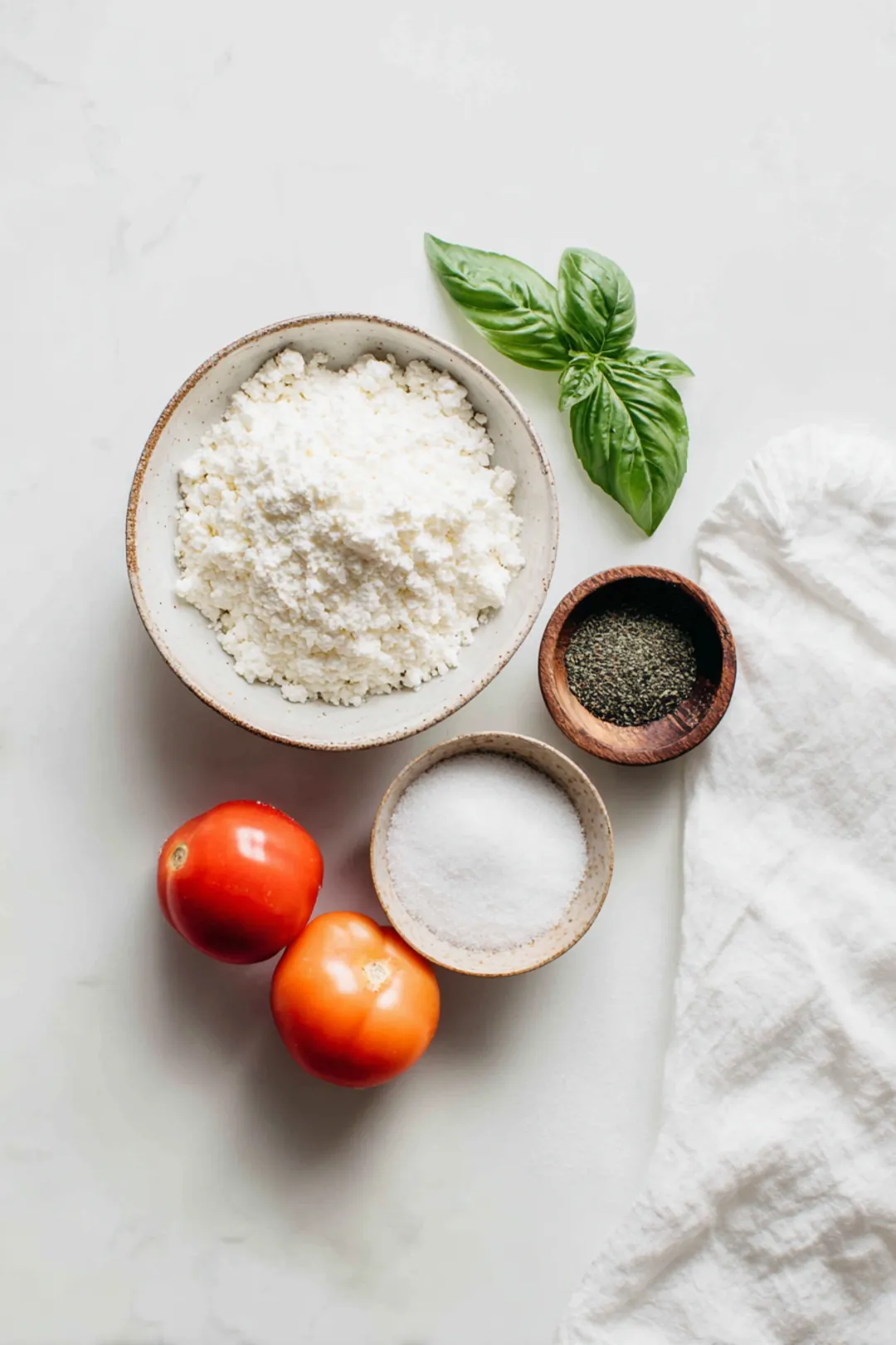 Cottage Cheese Pizza Bowls ingredients