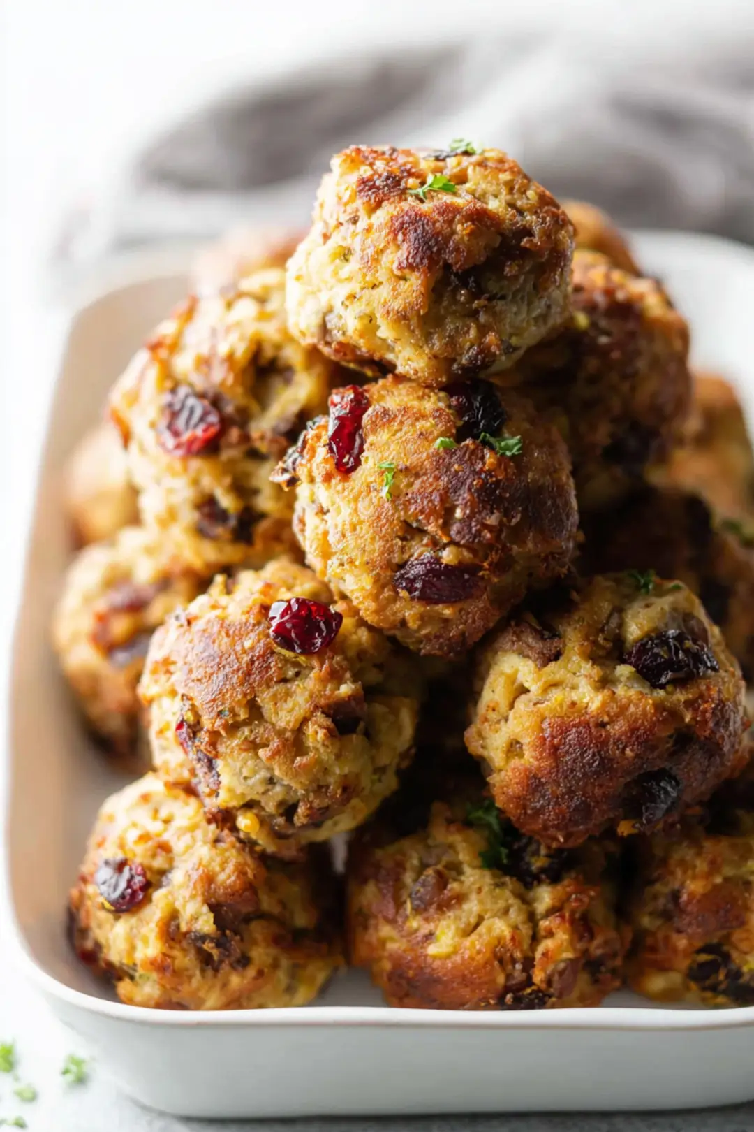 crunchy stuffing balls