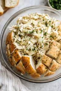 Fill the cuts of the bread with the turkey and Brie mixture