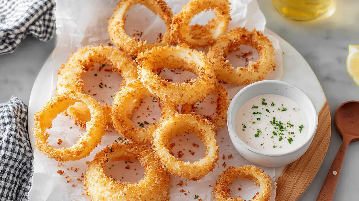 homemade air fryer onion rings without breadcrumbs
