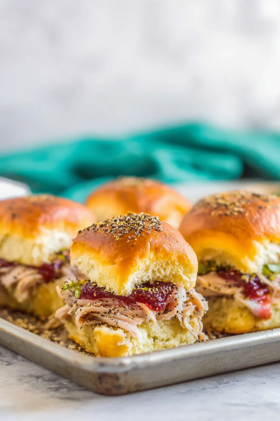 Leftover turkey sliders Hawaiian rolls