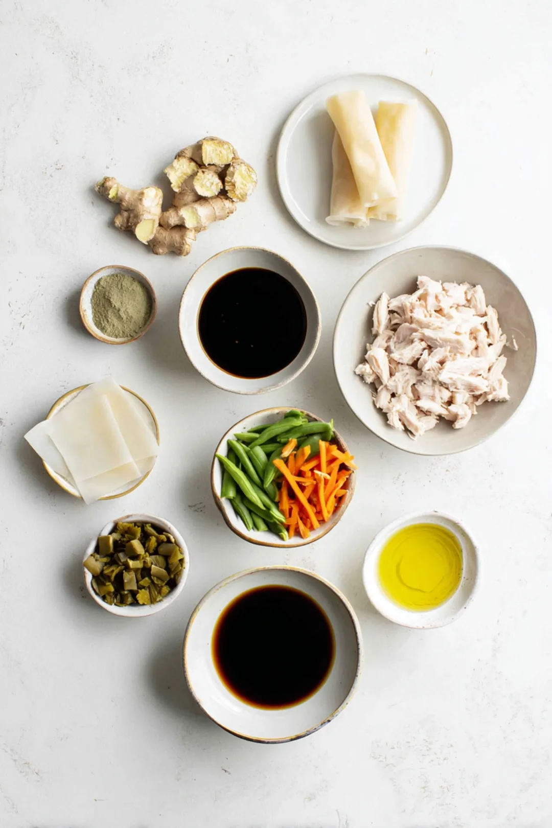 leftover turkey spring rolls ingredients