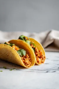 Preheat air fryer to 350°F and fill corn tortillas