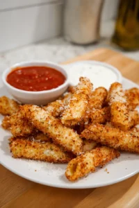 Serve warm with marinara sauce or ranch dressing for dipping