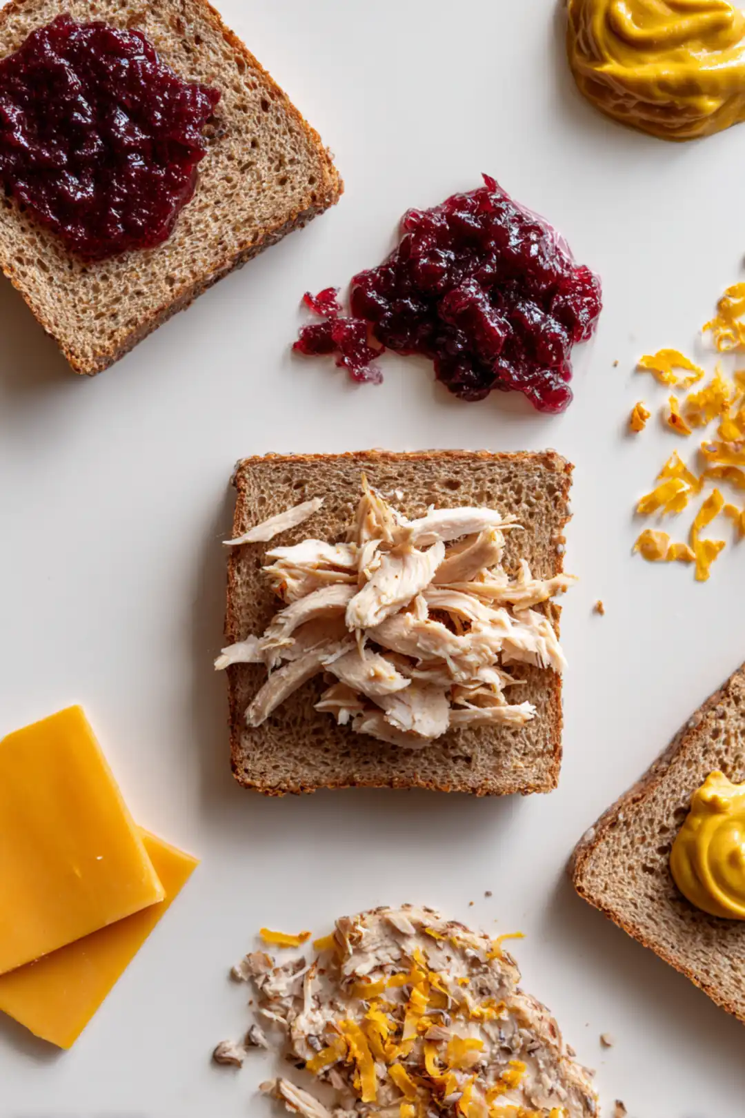 spicy cranberry turkey melt - ingredients