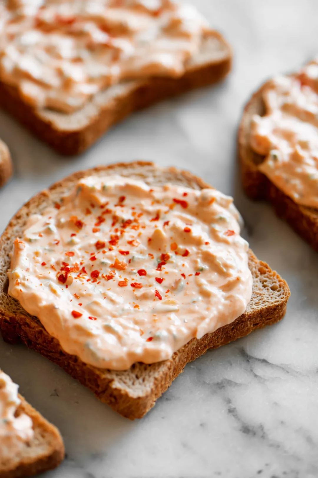 Spread Thousand Island dressing on one side of rye bread