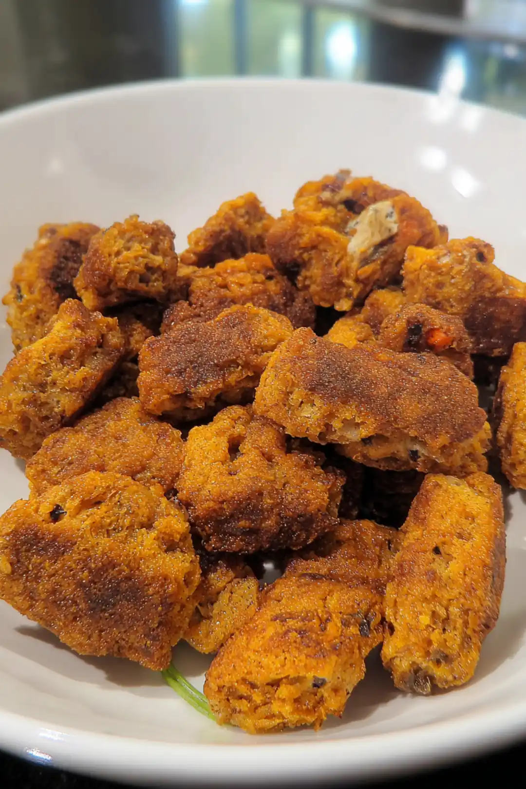 Stuffing crouton nuggets