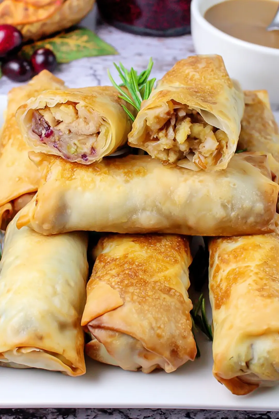 Thanksgiving egg rolls air fryer