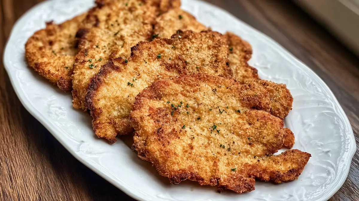 thin sliced air fryer chicken cutlets
